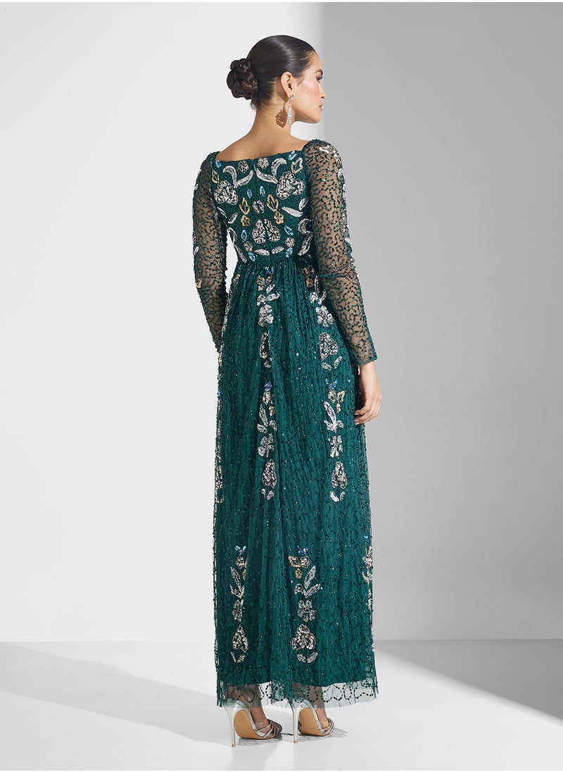 Embellished Maxi Dress