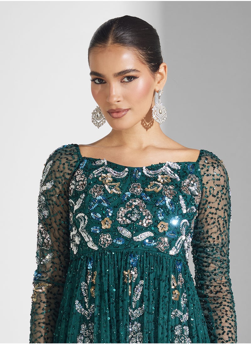 Embellished Maxi Dress