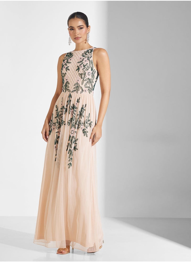 Embellished Maxi Dress