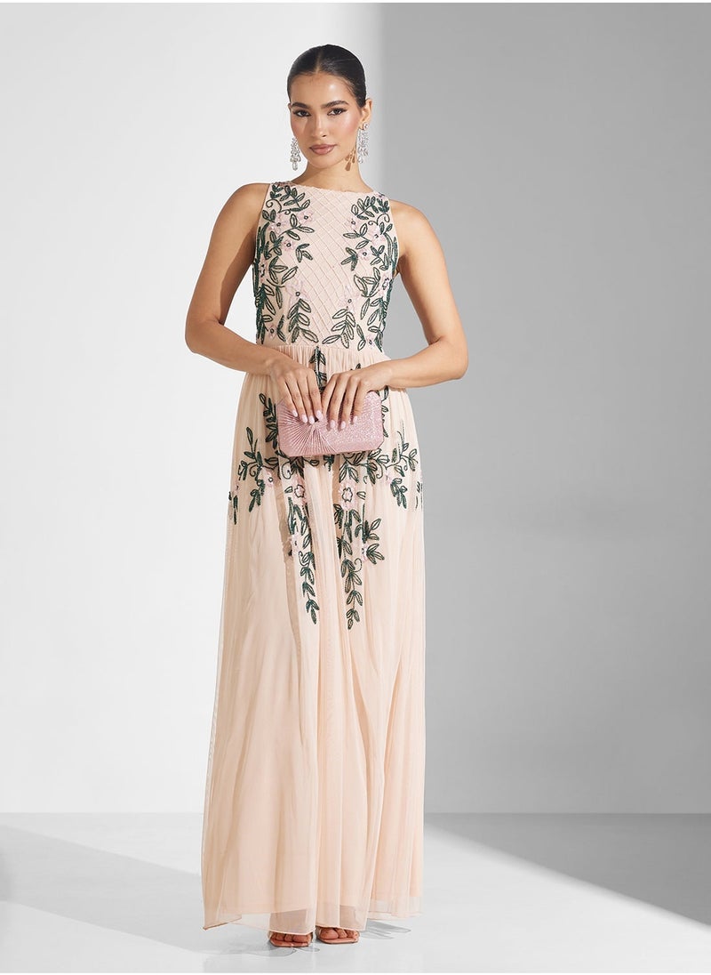 Embellished Maxi Dress