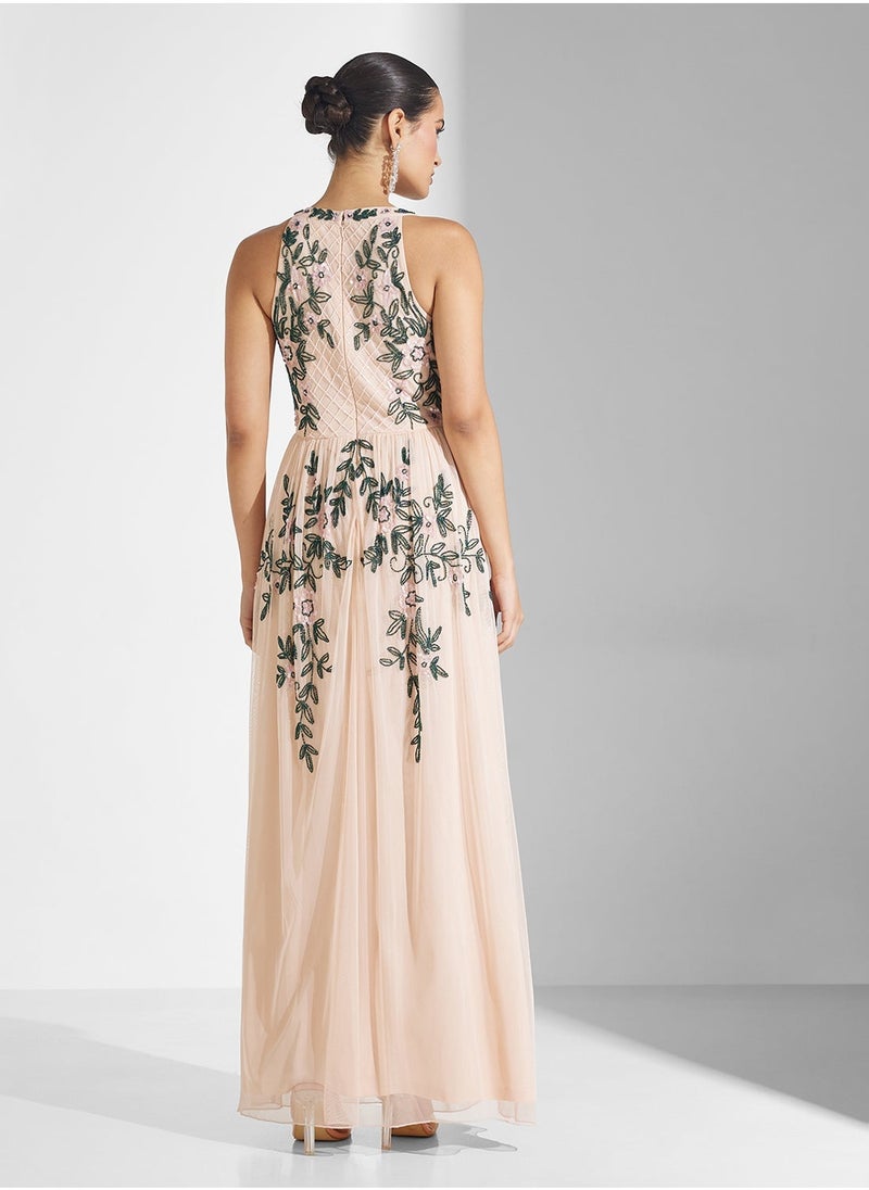 Embellished Maxi Dress