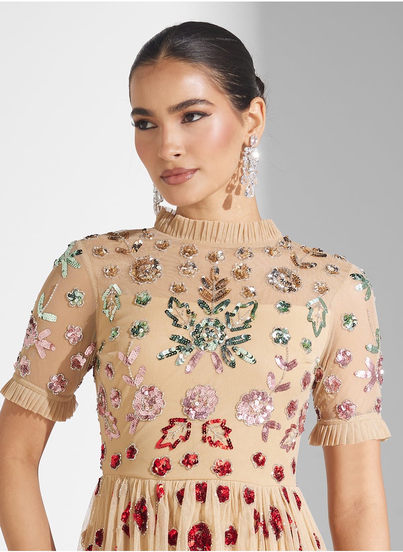 Embellished Maxi Dress