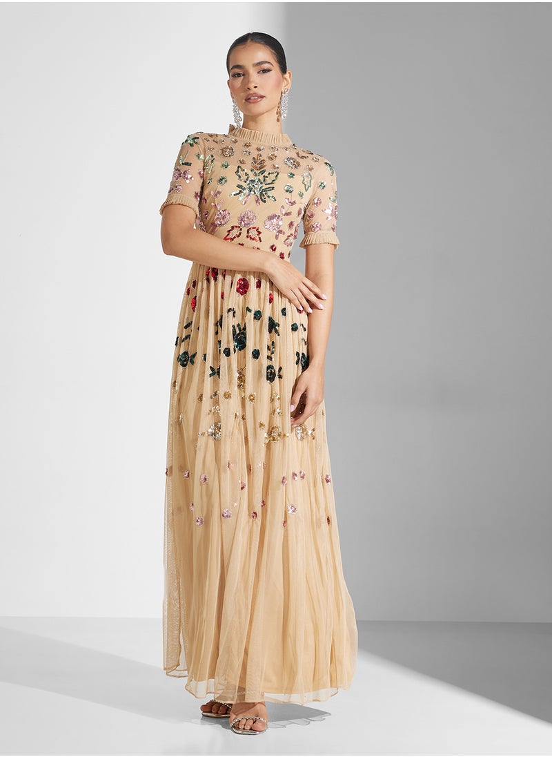 Embellished Maxi Dress