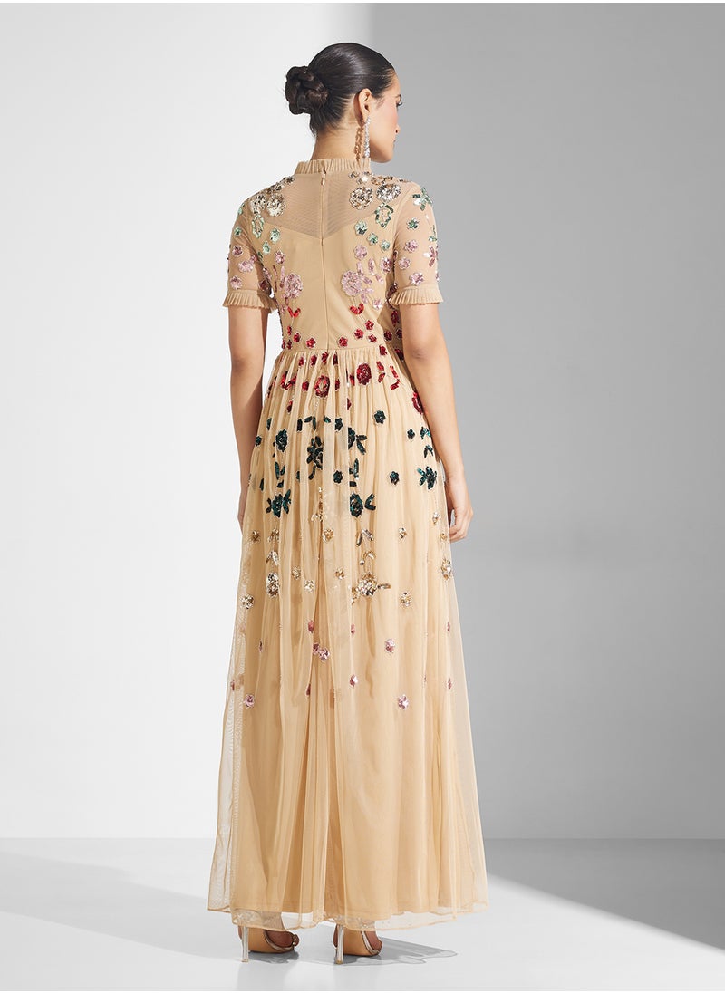 Embellished Maxi Dress