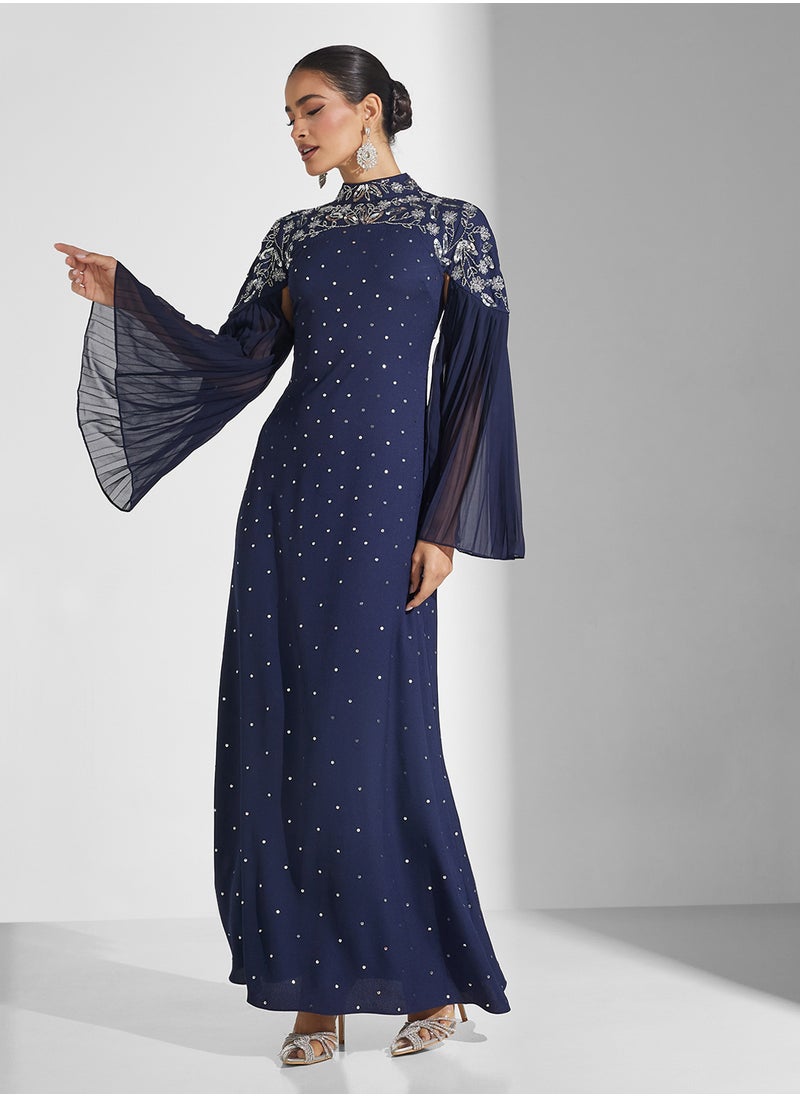 Flutter Sleeve Maxi Dress