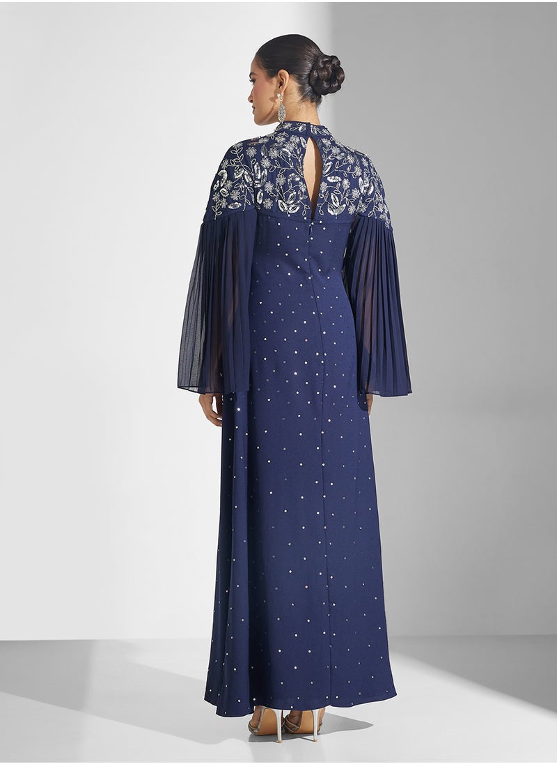 Flutter Sleeve Maxi Dress