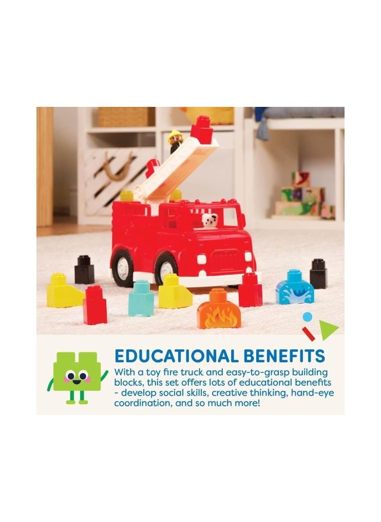 Toy Fire Truck & Firefighters