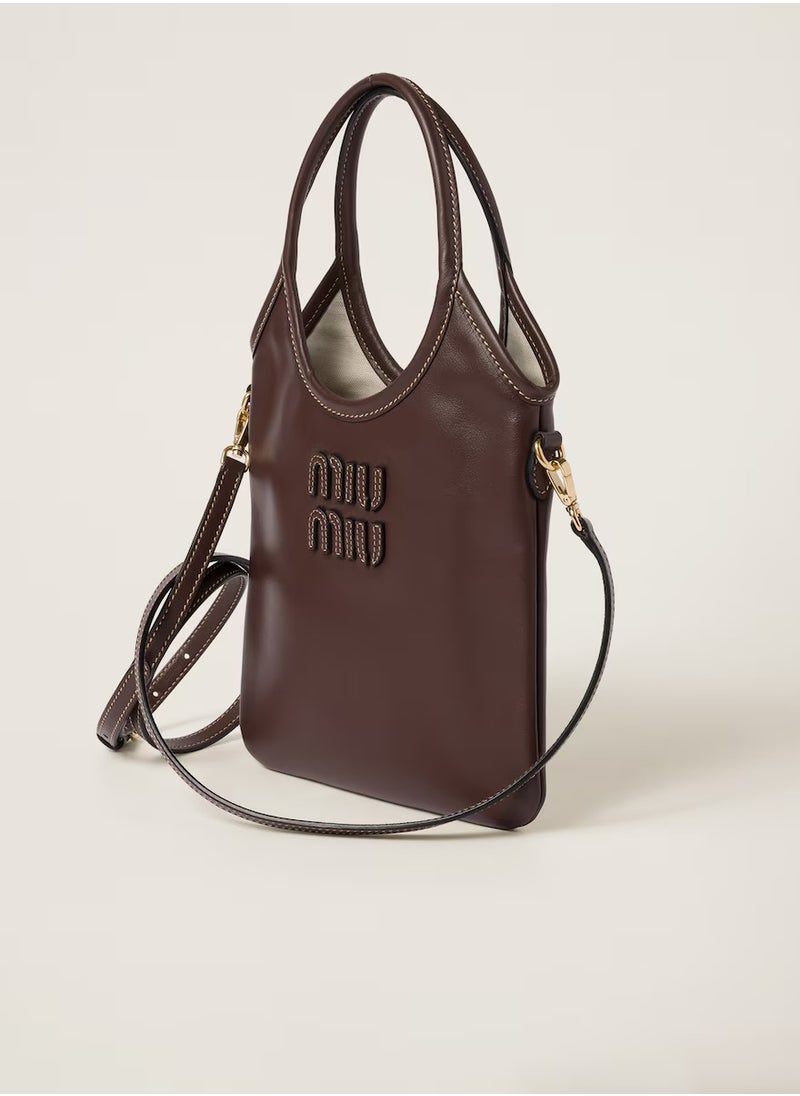 MIU IVY leather handbag