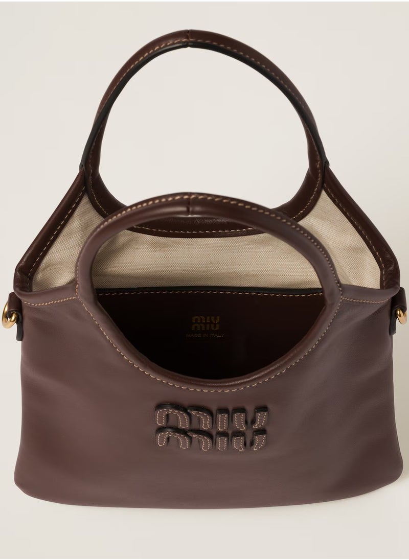 MIU IVY leather handbag