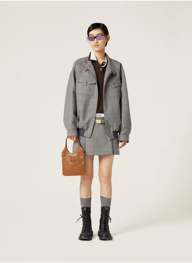 MIU IVY leather handbag