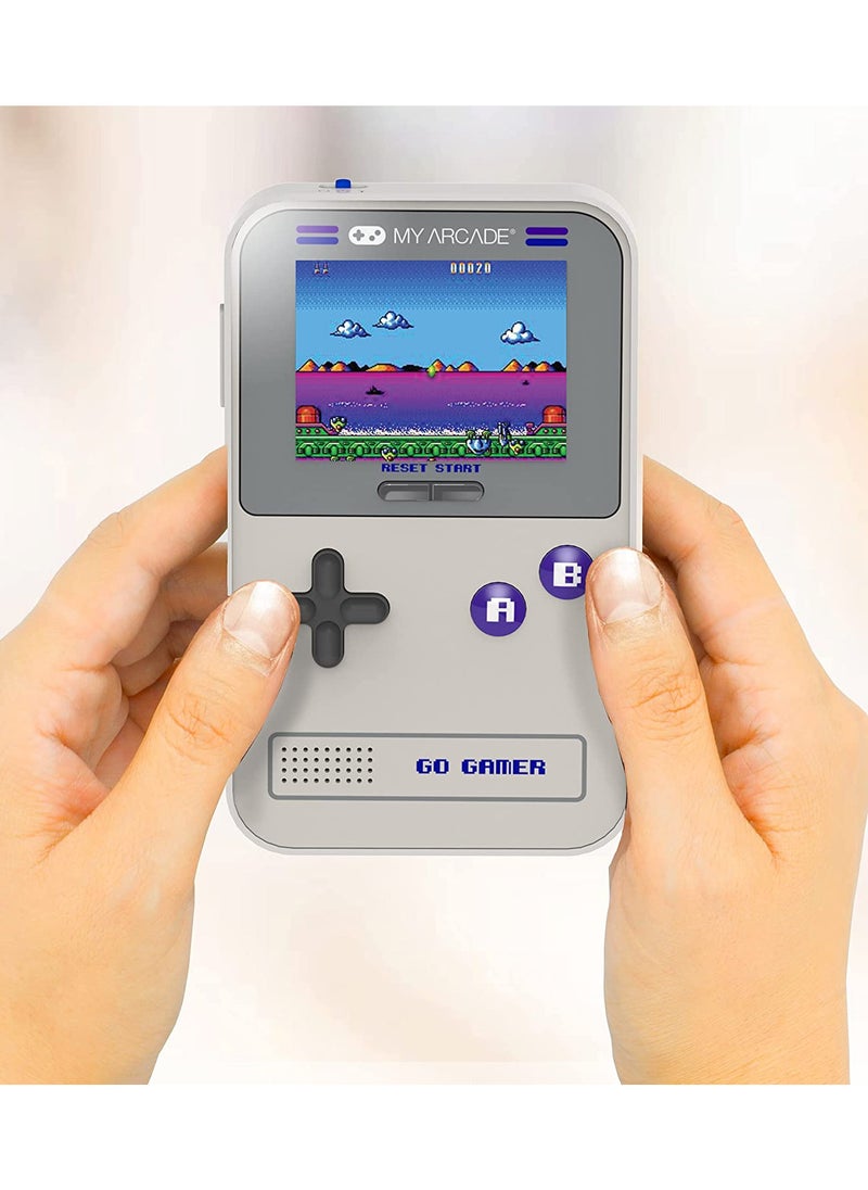 My Arcade Go Gamer Classic-Purple: Portable Electronic Game Console with 300 Games, Full Color 2.5