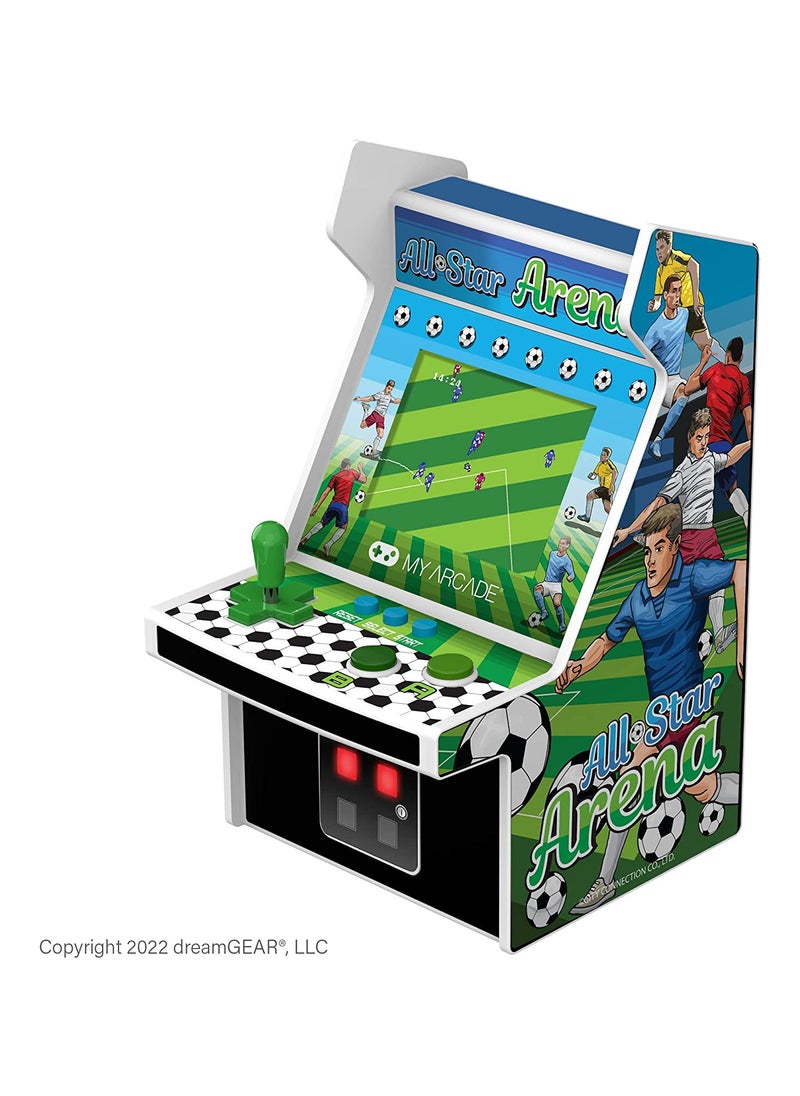 My Arcade DGUNL-4125 All-Star Arena Micro Player: Mini Machine with 307 Games, Fully Playable, 6.75