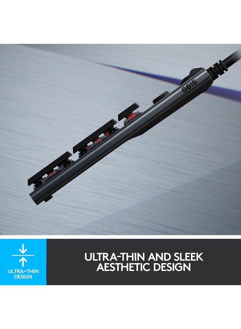 G815 Lightsync RGB Mechanical Gaming Keyboard - Black