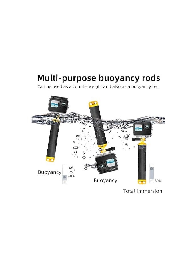 TELESIN 6 inches Dome Port Lens for GoPro Hero 13 12 11 Hero 10/9 Black,Waterproof Housing Case Hand Floating Grip Trigger, Transparent Cover Underwater Diving Photography (for Hero 13/12/11/10/9)