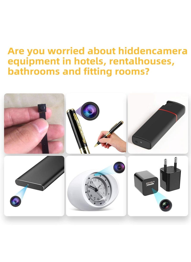 Hidden Camera Detectors with Alarm Mini Camera Detector Spy Camera Finder, Spy Camera Detector, Hidden Camera Finder for Home Office Hotel Bathroom, Gifts for Woman Men