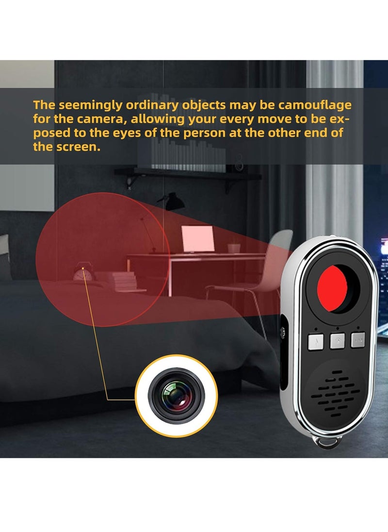 Hidden Camera Detectors with Alarm Mini Camera Detector Spy Camera Finder, Spy Camera Detector, Hidden Camera Finder for Home Office Hotel Bathroom, Gifts for Woman Men