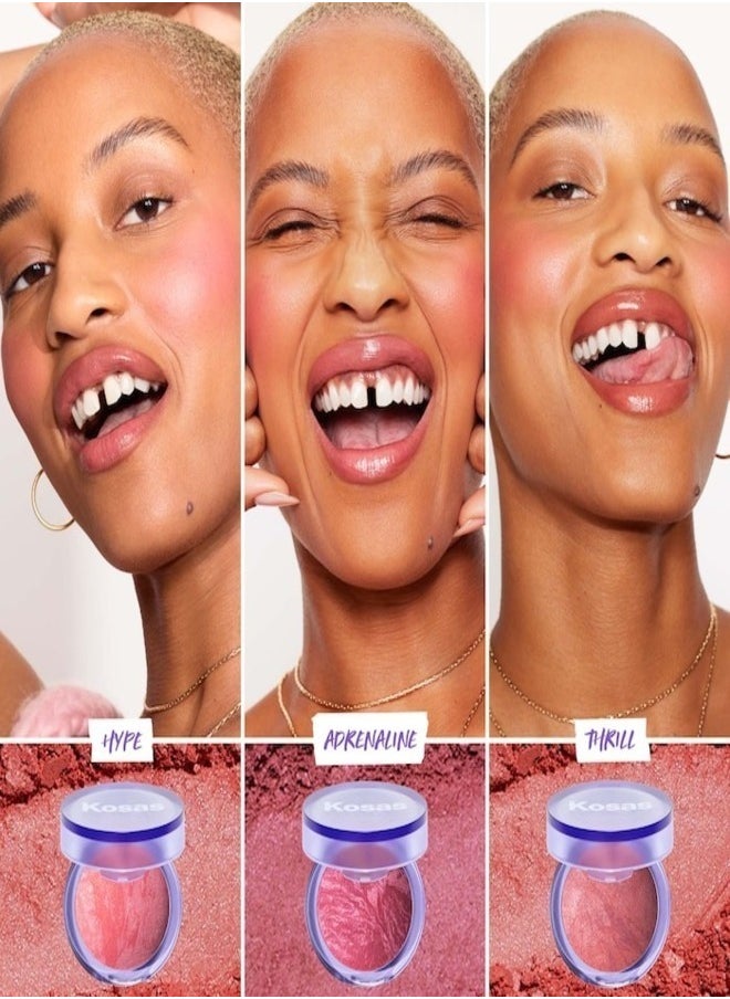 Blush is Life Baked Talc-Free Dimensional + Brightening Blush, Euphoria - Cool Pinky Mauve 4.5g