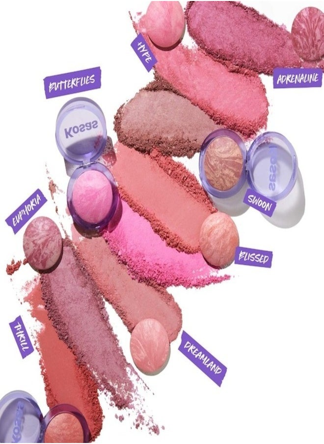 Blush is Life Baked Talc-Free Dimensional + Brightening Blush, Euphoria - Cool Pinky Mauve 4.5g