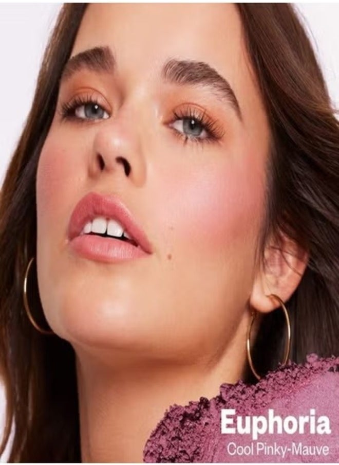 Blush is Life Baked Talc-Free Dimensional + Brightening Blush, Euphoria - Cool Pinky Mauve 4.5g