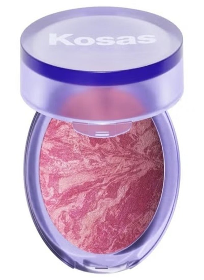Blush is Life Baked Talc-Free Dimensional + Brightening Blush, Euphoria - Cool Pinky Mauve 4.5g