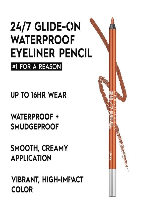 Urban Decay 24/7 Glide On Waterproof Eye Pencil Lucky Dark Metallic Copper 1.2g