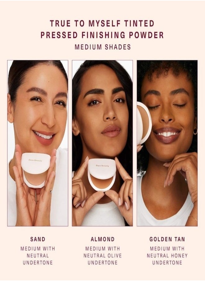 Rare Beauty by Selena Gomez True to Myself Tinted Pressed Talc-Free Finishing Powder  Almond - Medium With Neutral Olive Undertone 8g