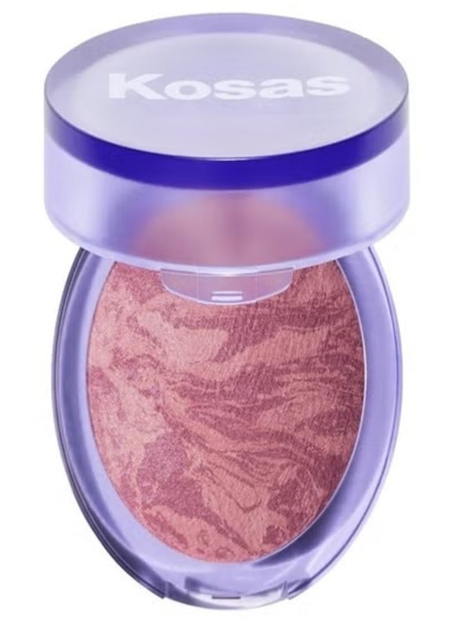 Blush is Life Baked Talc-Free Dimensional + Brightening Blush, Swoon - Pinky Brown Mauve 4.5g