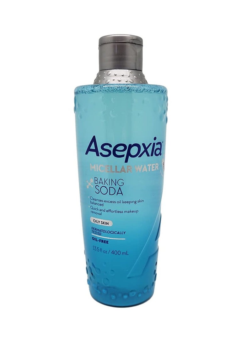 Asepxia Baking Soda Micellar Water Cleanser & Makeup Remover, 13.5 fl oz