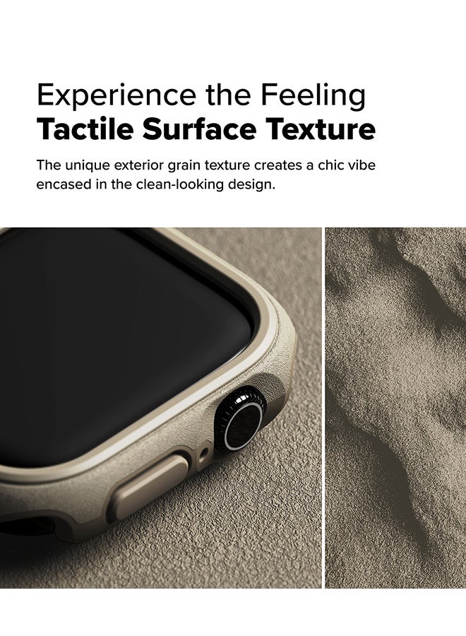 Onyx For Apple Watch 10 46mm Case, Heavy Duty Rugged TPU Bumper Drop Protection Cover - Sand Grey