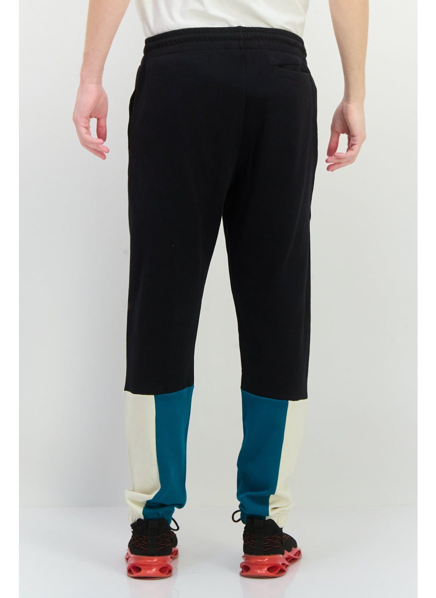 Men Regular Fit Outdoor Track Pants, Black Combo