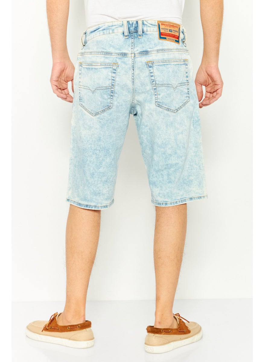 Men Skinny Fit Washed Denim, Blue