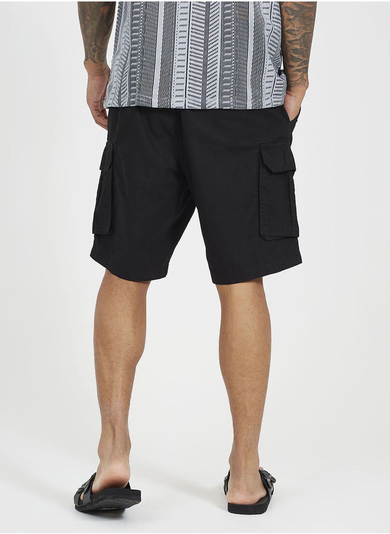 Canvas Cargo Shorts