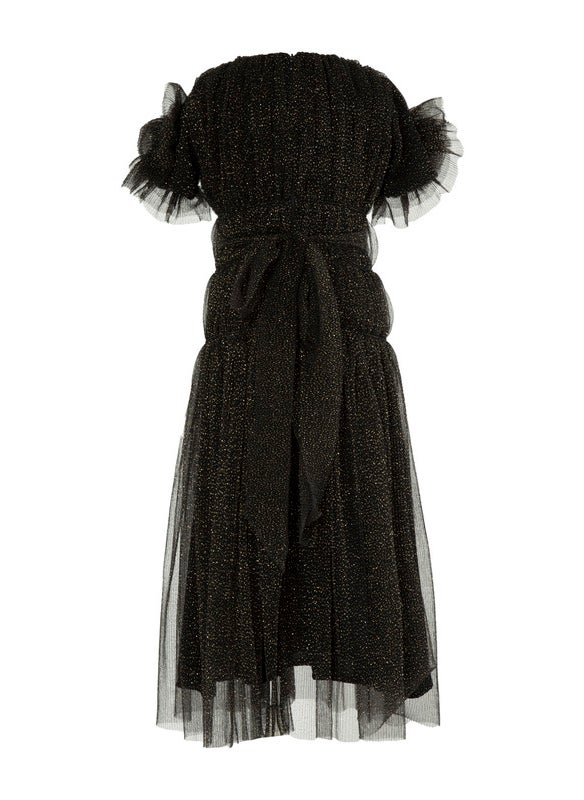 Frilled Embellished Tulle Frock