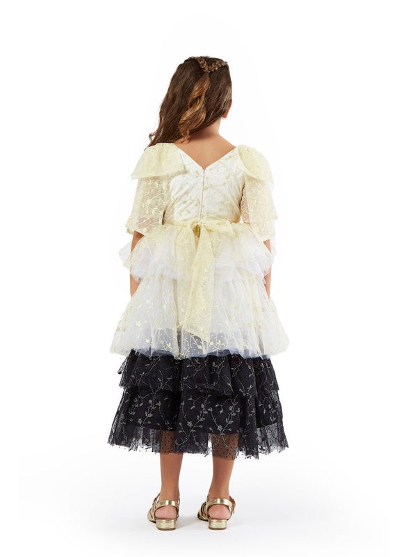 Multi shaded Tulle Layered Frock