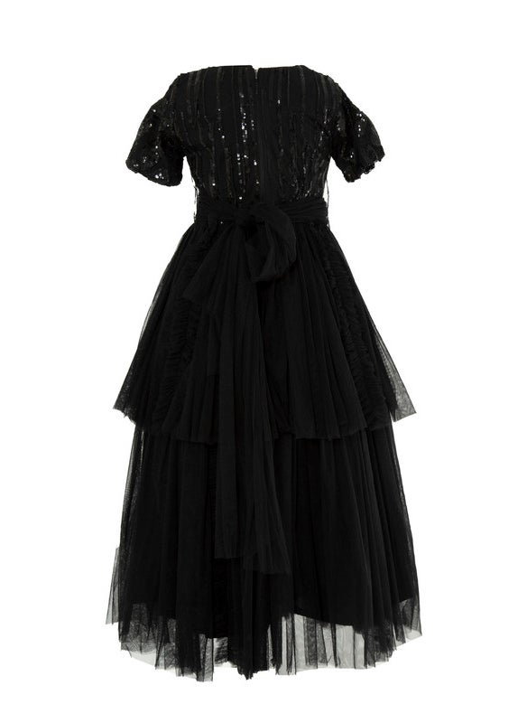 Layered Sequins And Tulle Frock