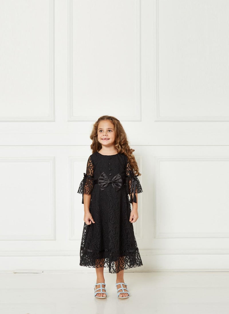 Lace Embellished Long Frock