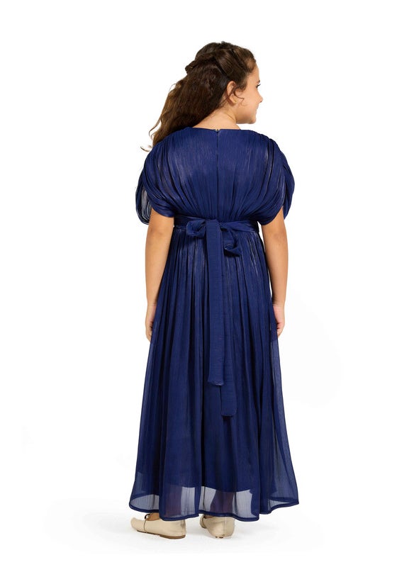Ruched Orgaza Long Frock