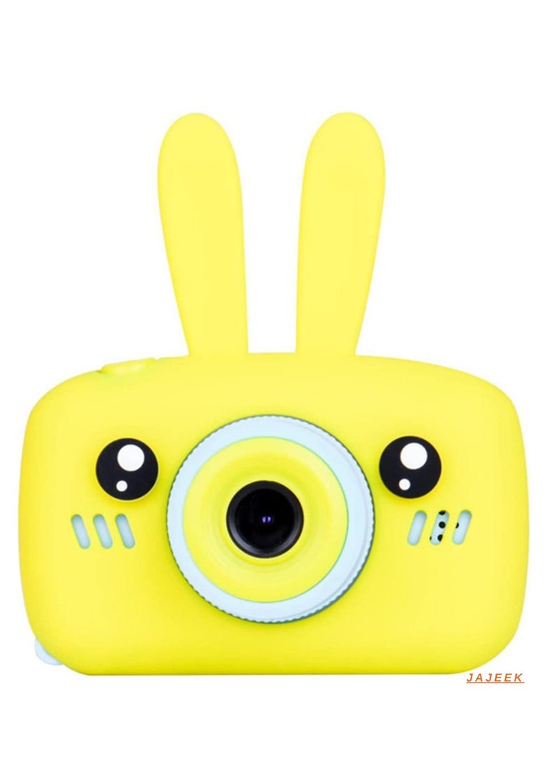 Kids Camera – HD Video Camcorder for Boys & Girls, 2.0 Inch Screen, Rechargeable, Perfect for Children Ages 3-10, Ideal Birthday & Christmas Gift (White 16GB / Yellow 8GB)