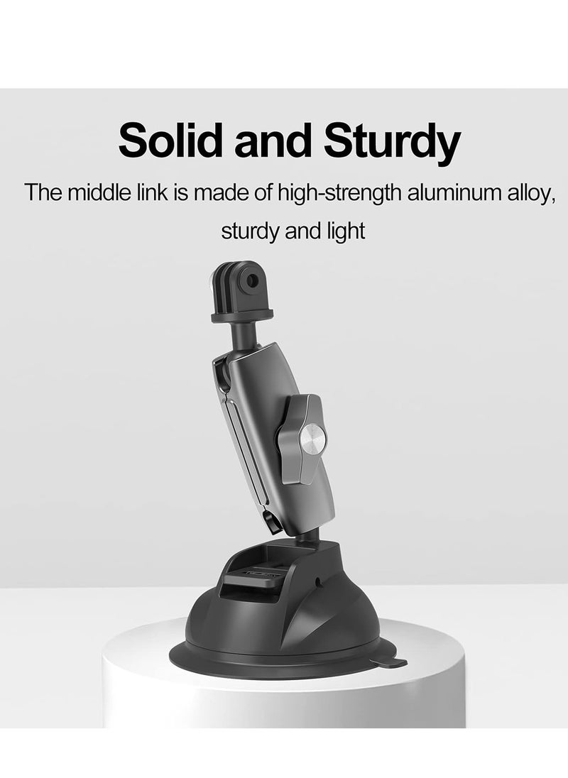 TELESIN Action Camera Universal Suction Cup Mount 360 Degree Rotatable for GoPro, Insta360, DJI Osmo Action, Osmo Pocket and Mobile Phone