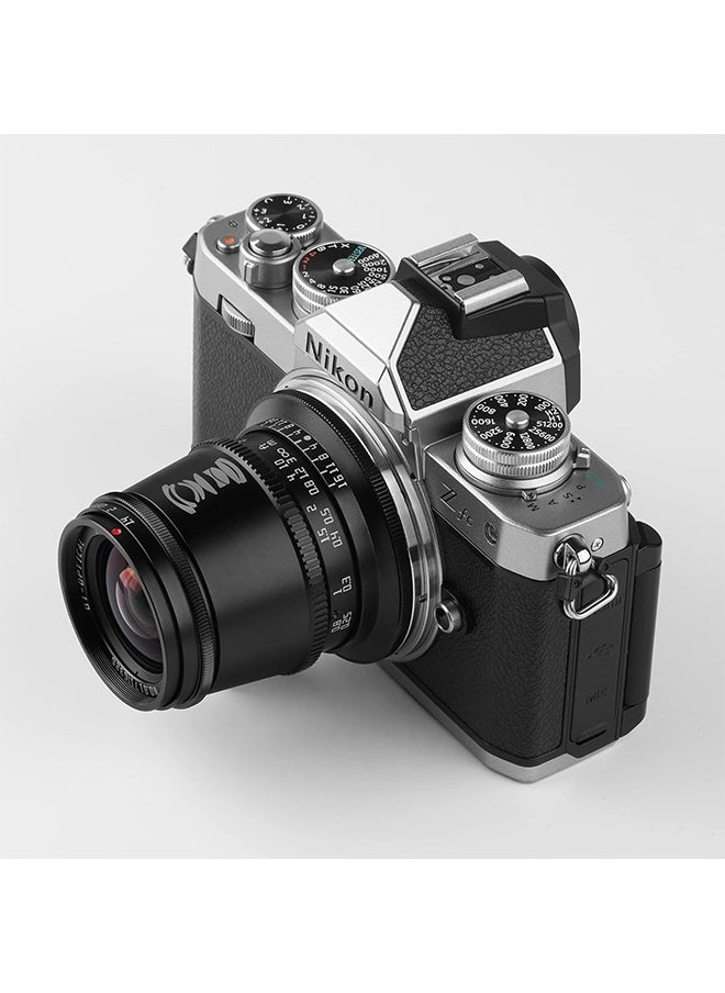 TTArtisan 17mm F1.4 APS-C Manual Focus Wide-Angle Large Aperture Camera Lens for Z Mount Camera Like Z6、Z7、Z50、Z5、Z6II、Z7II （Black