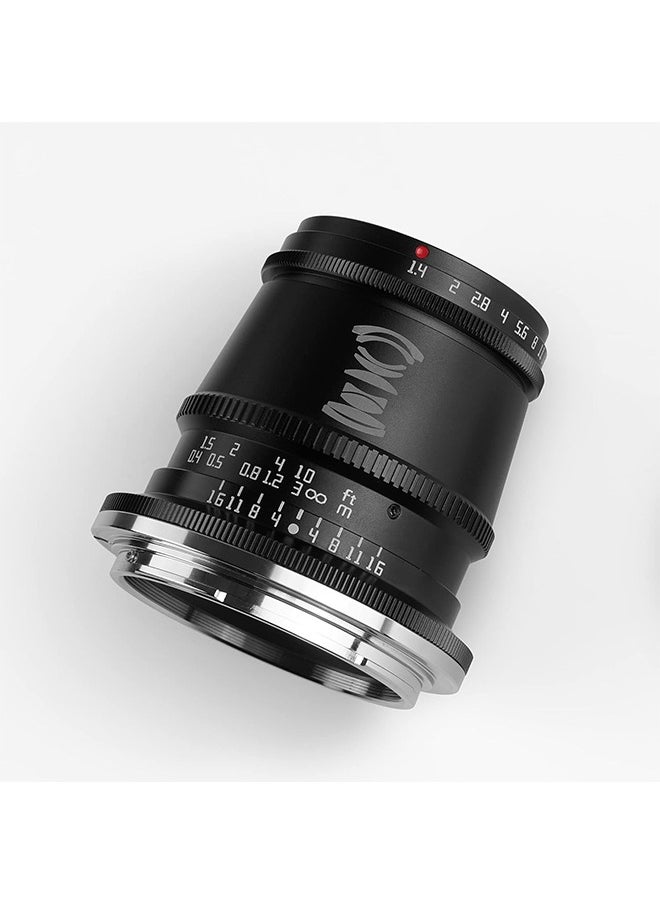 TTArtisan 17mm F1.4 APS-C Manual Focus Wide-Angle Large Aperture Camera Lens for Z Mount Camera Like Z6、Z7、Z50、Z5、Z6II、Z7II （Black