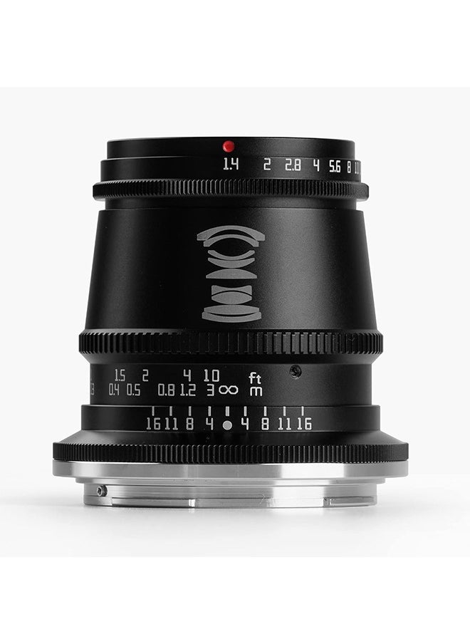 TTArtisan 17mm F1.4 APS-C Manual Focus Wide-Angle Large Aperture Camera Lens for Z Mount Camera Like Z6、Z7、Z50、Z5、Z6II、Z7II （Black