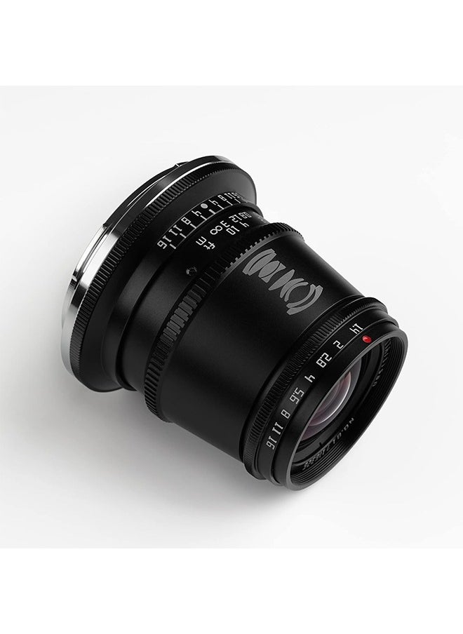 TTArtisan 17mm F1.4 APS-C Manual Focus Wide-Angle Large Aperture Camera Lens for Z Mount Camera Like Z6、Z7、Z50、Z5、Z6II、Z7II （Black