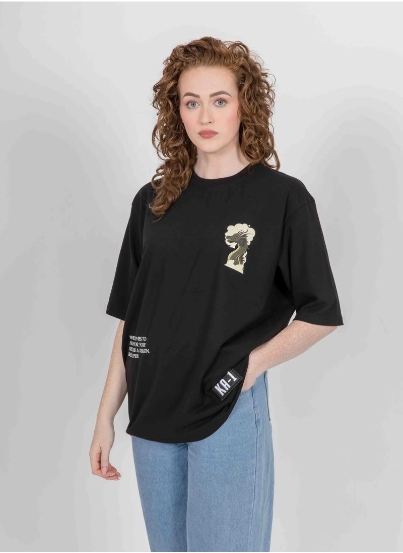 KA-1 BREATHE FIRE T-SHIRT BLACK