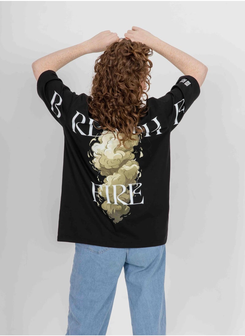 KA-1 BREATHE FIRE T-SHIRT BLACK