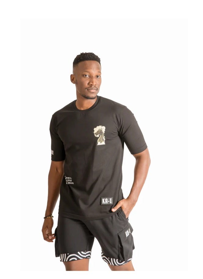 KA-1 BREATHE FIRE T-SHIRT BLACK
