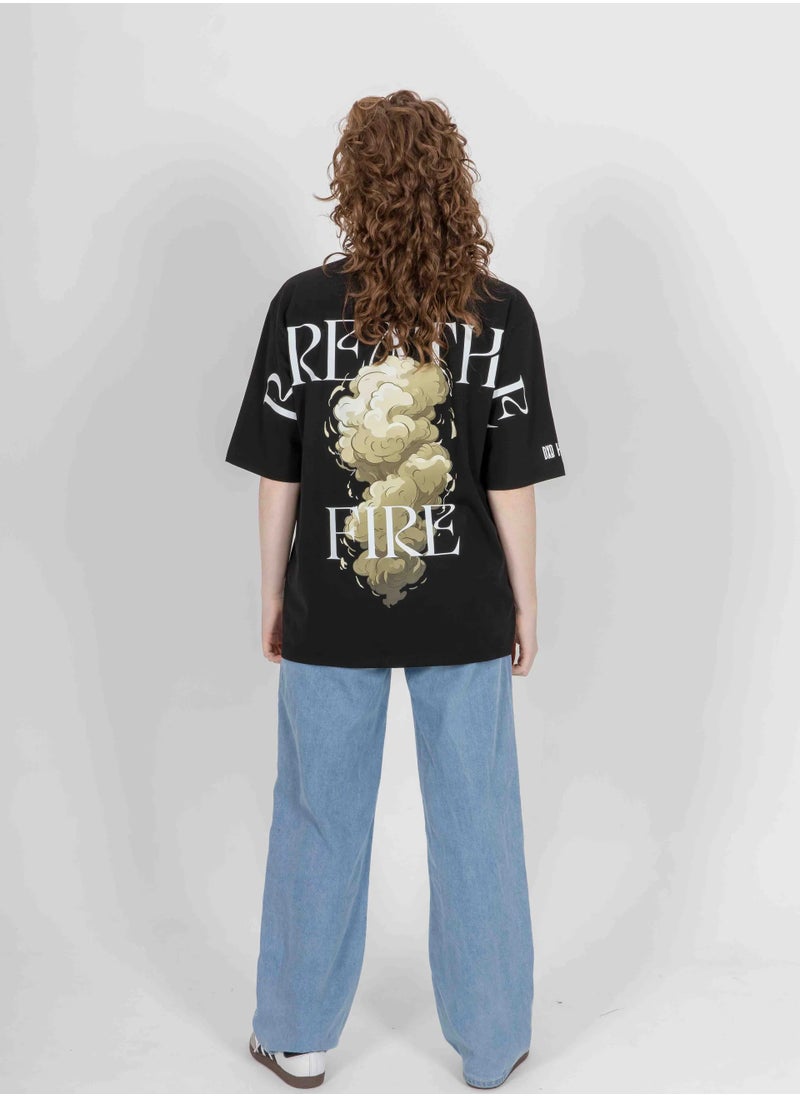 KA-1 BREATHE FIRE T-SHIRT BLACK
