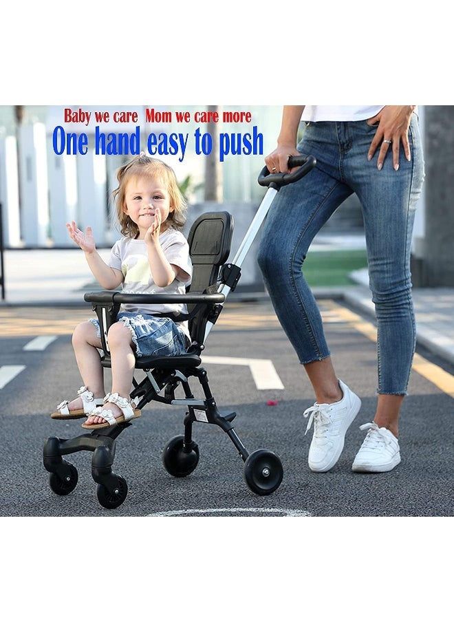 SUPAAR New Pocket Stroller for Travel Stroller for Airplane- Portable Compact Airport Stroller - Small Stroller for Toddler Travel - All Terrain Stroller for Toddler Stroller