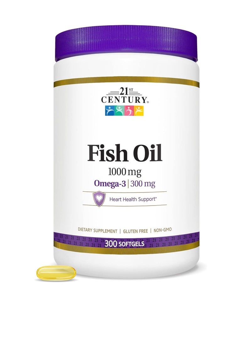 Fish Oil 1000 mg Softgels, 300 Count