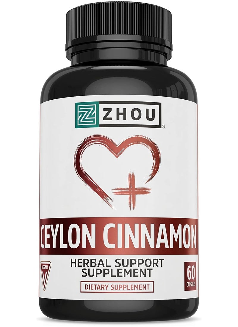 Ceylon Cinnamon Herbal Support Supplement 60 Capsules